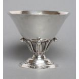 A GEORG JENSEN EPNS "LOUVRE" BOWL, stamped 826S, Copenhagen, al, similar to the previous lot on on