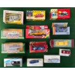 Lot containing various diecast vehicles to include Corgi 299, Ford Sierra, D709/1 Ford Zodiac,