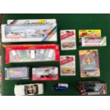 Lot containing boxed diecast toy vehicles, mixed brands, including Road Legends Ford F-150 Pickup,