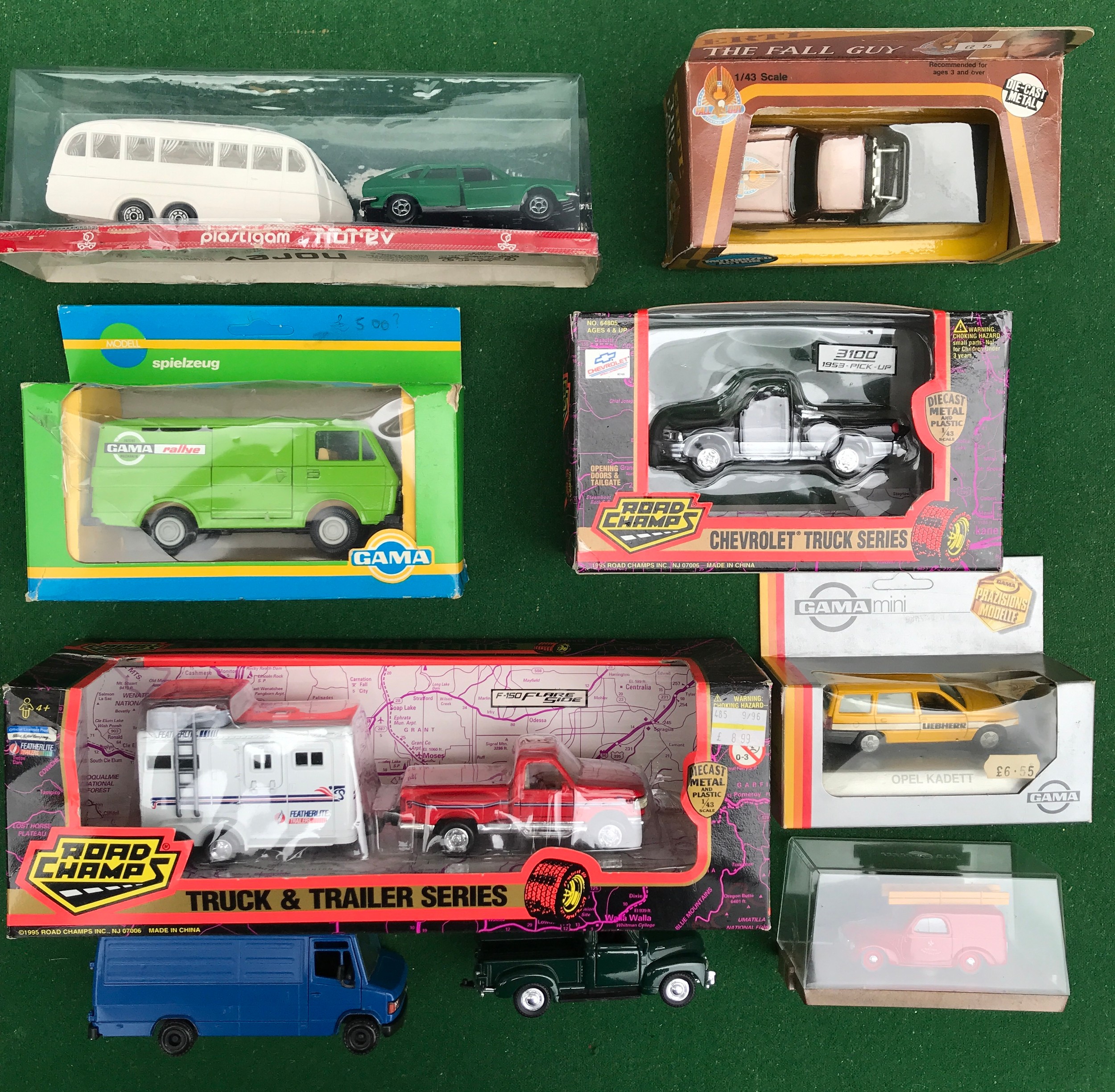 Collection of boxed diecast vehicles from various different brands including, 1722 ERTL The Fall Guy