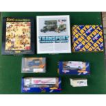 Lot containing boxed Corgi diecast toy vehicles including Ford popular Van, Volvo F12 Truck,
