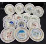 Fourteen Spode Christmas plates 1970-1983 inclusive, one with original box and certificate.Condition