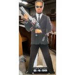 A life size Men in Black light up movie promotion 186 h x 73cm chest.