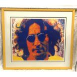 Barry Novis giclee print of John Lennon Ltd Edition 137 of 295. Print size 53 x 65.5cm, frame 76 x