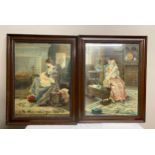 Two Eva Hollyer prints of Nursing scenes. 49.5 x 37cm, framed 59.5 x 47cm.Condition ReportGood