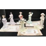 A selection of Coalport figurines to include 'The Lovely Lady Christabel' 375/2500, 'Beatrice at the