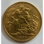 Edwardian full sovereign 1907.Condition ReportGood condition.