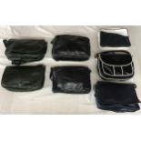 Seven leather handbags in navy, white and green to include 5 x Enny.Condition ReportAge /use related