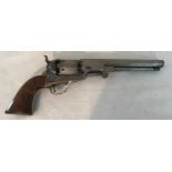 A fine example of the famous Colt Navy percussion revolver, bears the same serial number on all