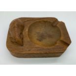 A Robert Thompson Mouseman ashtray 10 x 7.5cms.Condition ReportSlight mark to centre.