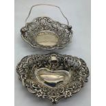 Two silver dishes, Chester 1910, maker Jay, Richard Attenborough Co Ltd and Birmingham 1901 maker
