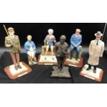 Danbury Mint Gordon C Brown collection of Last Of The Summer Wine figurines. Foggy 26.5 cm h, Nora