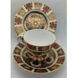 Royal Crown Derby cup / saucer / plate Old Imari pattern No. 1128.Condition ReportGood condition.
