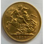 Edwardian full sovereign 1910.Condition ReportGood condition.