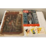 Life International Magazine, August 9th, 1965; vintage, unused birthday cards and British Workman