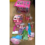 Sindy collection, Mattel Sindy & Ken dolls clothing and a Sindy Kitchen Cafe with accessories,