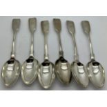 Six silver teaspoons London 1870 maker Henry Holland (of Holland Aldwinckle & Slater). Total