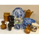 Quantity of British and Continental ceramics, Hornsea Pottery "Saffron", Mug "The World's Best