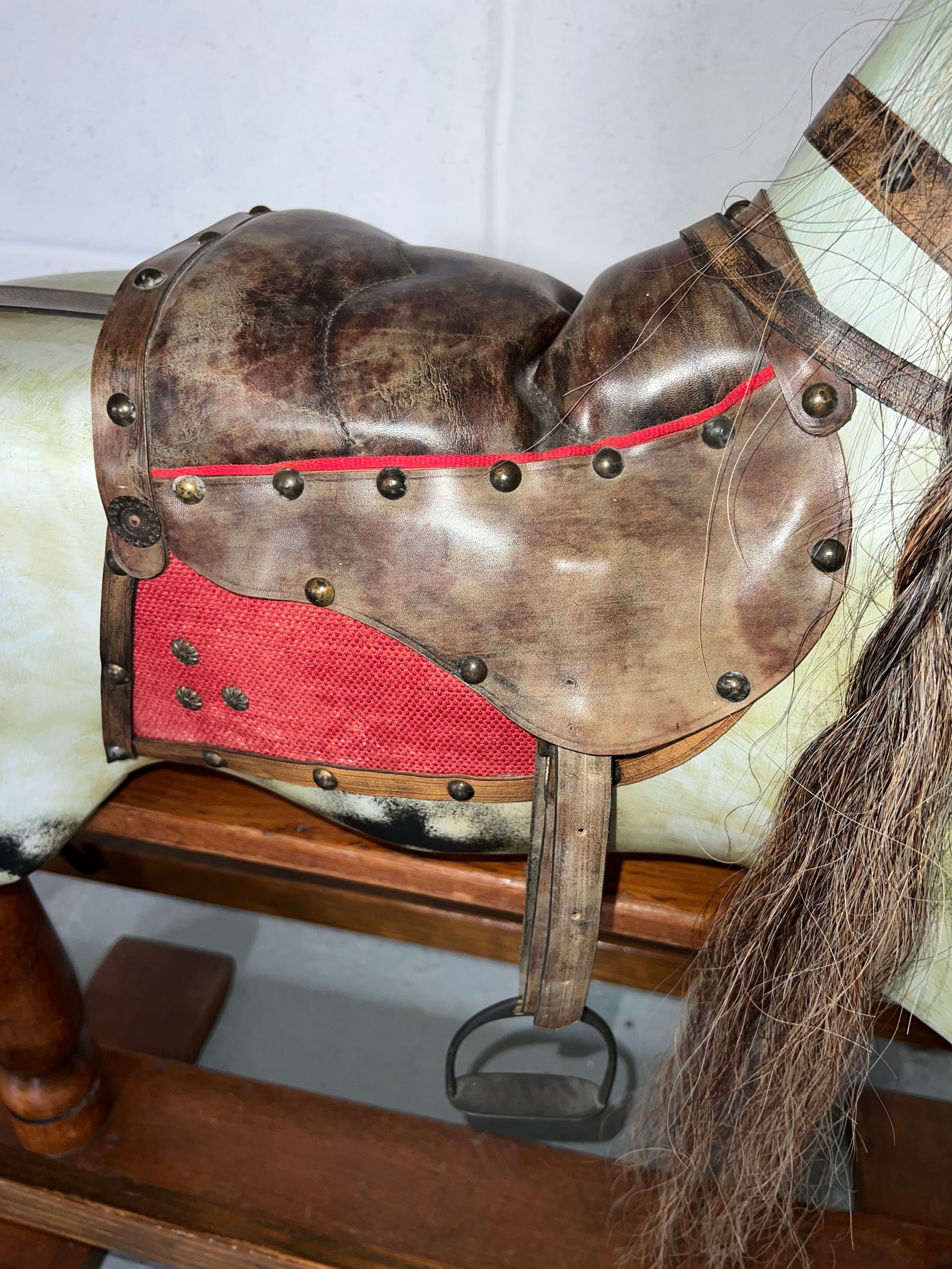 An Edwardian oak rocking horse. 107cm w.Condition ReportA full quality restoration. - Image 7 of 7