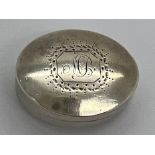 Birmingham silver vinaigrette by F & W Birmingham 1802 2 x 2.5cm, initialled to top.Condition