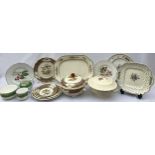 Collection of various Copeland/ Copeland Spode to include patterns ; 'Aviary', 'Polka Dot', '