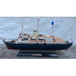 A model of the Royal Yacht Britannia 50cm l.Condition ReportUnion Jack flag needs re-fixing.