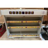 A Silk Cut cigarette shop display unit. 119 w x 99cm h.