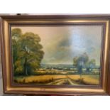 Bruce Kendall oil on board countryside scene signed L.L 39 x 59cm.Condition ReportWear to frame.