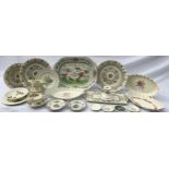 A selection of 20thC Copeland and Copeland Spode to include various patterns, 'Velamour', 'Maple