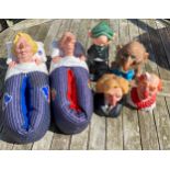 Two Spitting Image Production Ltd squeaky toys, Margaret Thatcher and Neil Kinnock ; a pair of