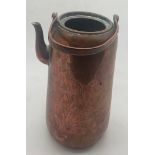 Chinese copper pot. 13cm h.Condition ReportRepair to spout and lacking lid.