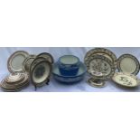 A quantity of 19thC ceramics to include Copeland, Spode, John Tam's Crown pottery toilet bowl and