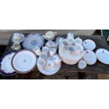 A large quantity of shipping line ceramics.Condition ReportHairline crack to one cup and a chip to