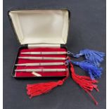 Sterling silver bridge pencil set comprising 4 pencils in fitted case.Condition ReportCase a/f.