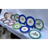 A collection of 14 Copeland porcelain plates, some hand painted.Condition ReportFairly good