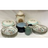 A collection of kitchen and table ware ceramics to include 2 x Ringwood ware Wood and sons