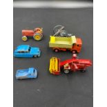 Diecast models to include Dinky Massey Harris, Cannon, Dinky Vanguard, Matchbox No K-4 Leyland