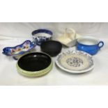 Seven dishes and bowls of various makers to include Royal Doulton, TG+FB, Wedgwood, Carlton Ware,