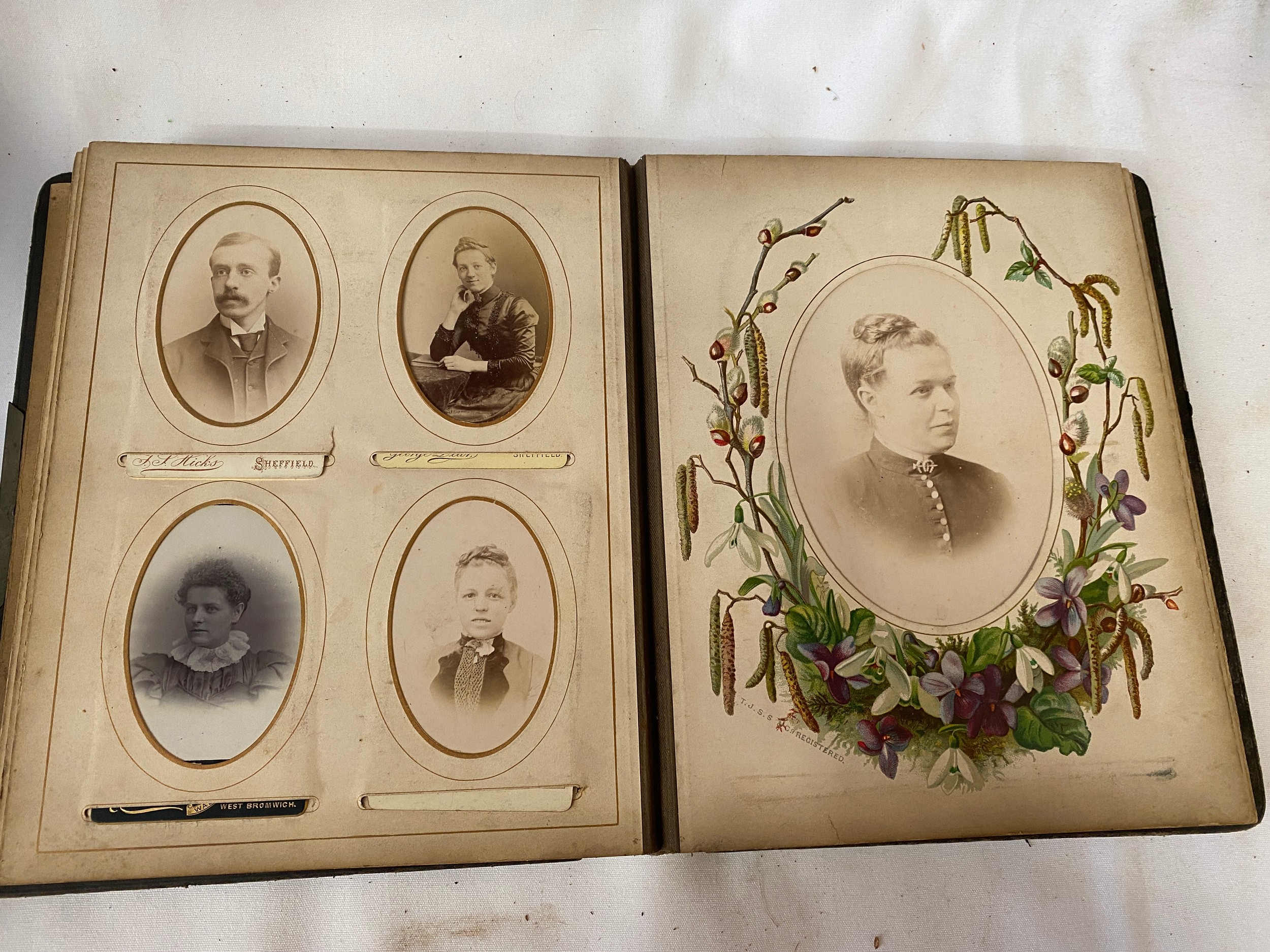 Photograph albums; Saltley College X'mas 1887 presented to Thomas Withers by his fellow students - Image 8 of 30
