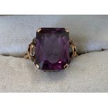 Alexandrite set ring in 18ct gold. Size L. Weight 4.9gm.Condition ReportGood condition.