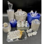 Selection of Swarovski crystal items mainly animals including hedgehog, squirrel, cockerel, owl,