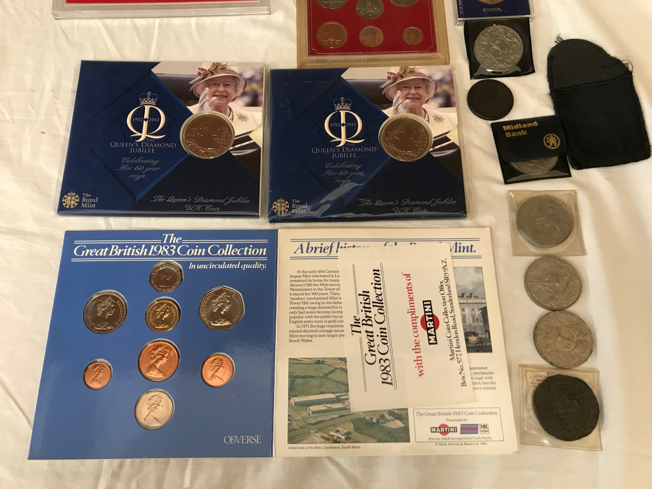 British coinage collection: Proof coins 1986, 1983,1977, George V coinage Queens Diamond Jubilee - Image 2 of 5