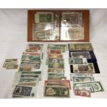 A world collection of Bank notes incl British, Chinese, Indonesia, South America, German,