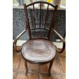 A Bentwood armchair.Condition ReportGood condition.