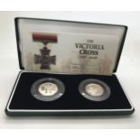 The Victoria Cross Fifty Pence two coin set, 2006, cased with certificate.Condition ReportVery