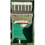 A Hohner Verdi 1 accordion in fitted case. Untested.