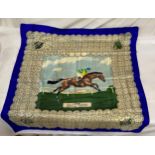 Horse Racing Interest: A 'Winners of the Derby from the Commencement in 1780' silk scarf, with a
