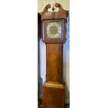 An 8 day longcase clock by Wm. Hall Retford. 204 h x 53cm w.Condition ReportCase a/f in places. 2
