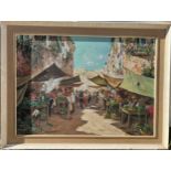 Eva Giannetti, Italian 20thC oil on board, painting 48 x 68cm.Condition ReportGood condition.