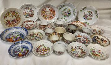 Selection of mostly 19thC ceramics with Oriental scenes.Condition ReportMajority in good